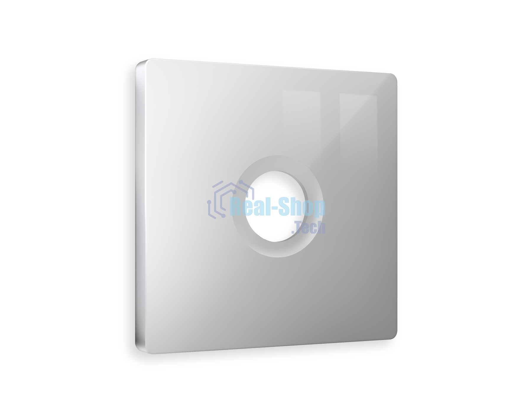Лицевая панель ALFA (Серебро глянец) для TV розетки QUANT AP4130