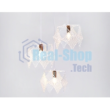 Светильник Ambrella light TR8426/3 WH/GD белый/золото E14/3 max 40W D510*1000