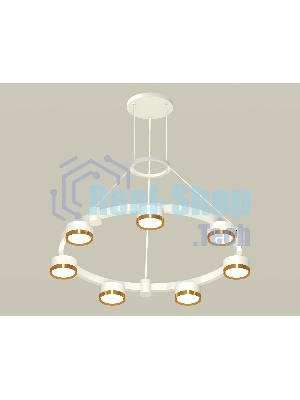 Светильник Ambrella light XR92031502/7 SWH/PYG белый песок/золото желтое полированное GX53 (A9203, C9236, N8124)