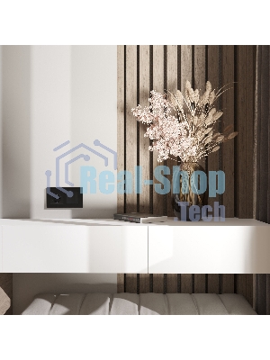 Рамка на 2 поста Slab (черный софт) W0022908