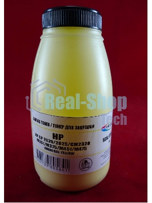 Тонер HP CP 2020/2025/CM2320/M351/M375/M451/M475 Yellow, химический (фл. 70г) B&W Premium (Mitsubishi) фас. России