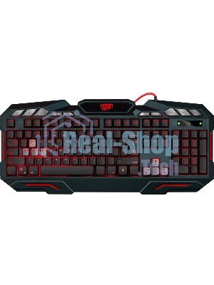 Клавиатура проводная Defender Doom Keeper GK-100DL RU, USB, черный
