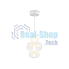 Подвесной светодиодный светильник Ambrella light LH11056 WH/FR белый/белый матовый 18W 3000K D230*350