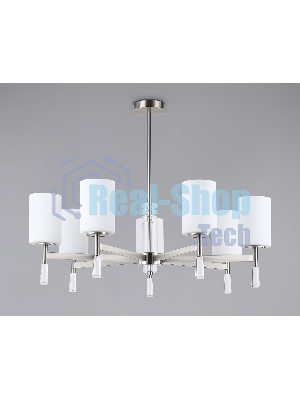 Люстра Ambrella light LH56253/7 SN/FR никель/белый матовый E27/7 max 60W D750*590