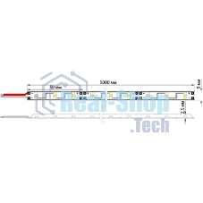 Лента светодиодная Neon-night 220 В, 10х7 мм, IP67, SMD 2835, 60 LED/m, цвет свечения синий, бухта 100 м