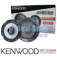 Колонки автомобильные Kenwood KFC-S1666 330Вт 87дБ 4Ом 16см (6.5дюйм) (ком.:2кол.) коаксиальные двухполосные
