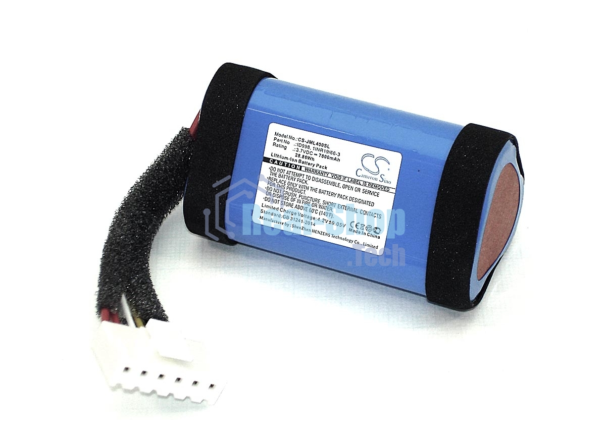 Аккумуляторная батарея CameronSino CS-JML400SL для JBL Charge 4 3.7V 7800mAh 28.86Wh