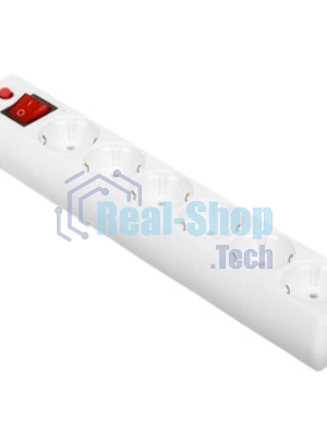 Сетевой фильтр Buro 600SH-16-3-W 3 м, 6 розеток, белый, коробка