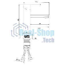SUS125-001F Смеситель для умывальника, ø35