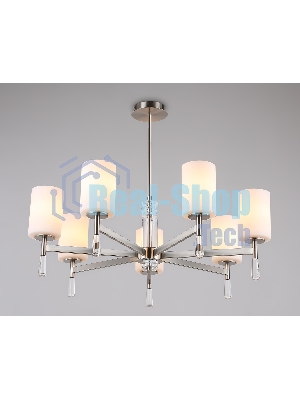Люстра Ambrella light LH56253/7 SN/FR никель/белый матовый E27/7 max 60W D750*590