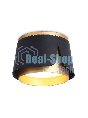 Светильник Ambrella light TN71222 BK/GD черный/золото GX53 D100*66