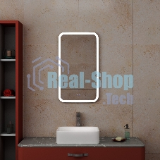 Зеркало Bau Stil 40х70, LeD подсветка, сенсор, антипар, пластиковый защитный корпус