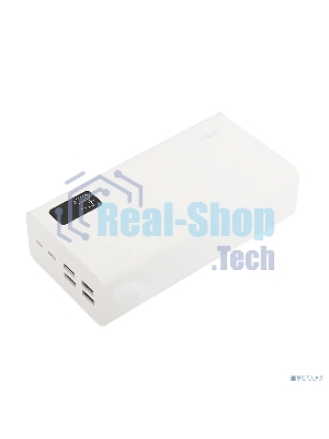 Портативный аккумулятор Perfeo Powerbank MOUNTAINS 40000 mAh/LED дисплей/PD + QC 3.0/Type-C/4 USB/Выход: 3A, max 22.5W White (PF_D0160)