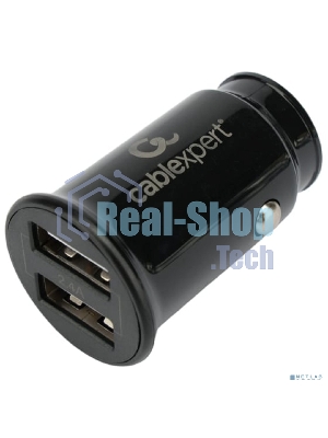 Автомобильное зарядное устройство Cablexpert MP3A-UC-CAR21, 12Вт, 2 порта USB