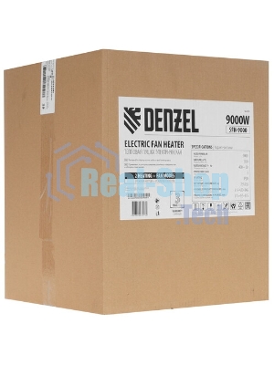 Тепловая пушка Denzel SFH-9000 400 В, 720 м3/ч, 3 реж. вентилятор, 6000/9000 Вт