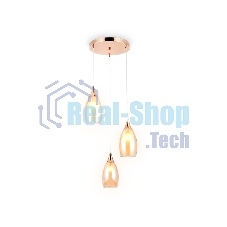 Светильник Ambrella light TR3549/3 GD/TI золото/янтарь E14 max 40W 370*130*1000