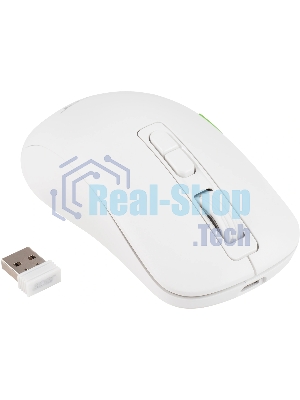 Мышь беспроводная Acer OMR311 белый, 2400 dpi, радиоканал, Bluetooth, USB, кнопки - 7