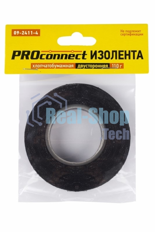 Изолента ХБ PROconnect 18 х 0,35 мм, (ролик 16,4 м/110 г) (2-ПОЛ)