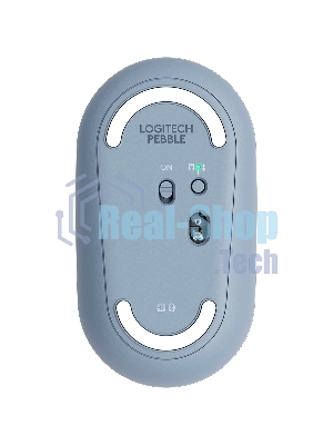 Мышь беспроводная Logitech Pebble M350 серый, 1000 dpi, радиоканал, Bluetooth, USB, кнопки - 3