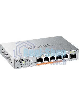 Коммутатор Zyxel XMG-105HP-EU0101F (L2) 5x2.5 Гбит/с 1SFP+ 4PoE++ 70W неуправляемый