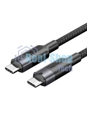 Кабель Vention USB 3.2 Gen2 CM/CM - 1м. черный 5А PD100W, шт.