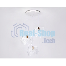 Светильник Ambrella light TR8426/3 WH/GD белый/золото E14/3 max 40W D510*1000