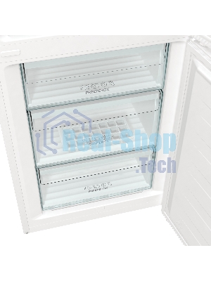 Холодильник Gorenje NRK6201EW4 белый двухкамерный 235/96 л морозилка снизу, No Frost