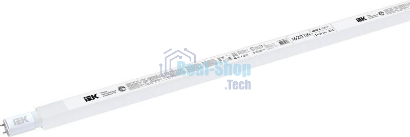 Лампа светодиодная IEK LLE-T8-18-230-40-G13 ECO T8 линейная 18Вт 230В 4000К G13 IEK (аналог люм.лампы 36Вт)