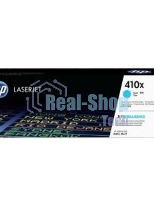 Тонер Картридж HP 410X CF411X голубой для HP LJ Pro M452/M477 (5000 стр.)
