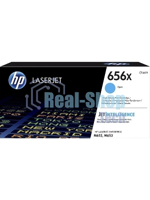 Картридж лазерный HP 656X голубой для HP CLJ M652/M653 (CF461X) 22000 стр