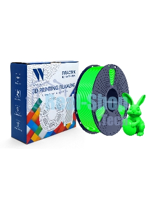 Филамент NVPrint PETG Glow Green для 3D печати диаметр 1.75мм длина 330 метров масса 1 кг