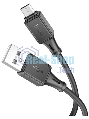 Кабель USB 2.0 hoco X25, AM/microBM, черный, 1м