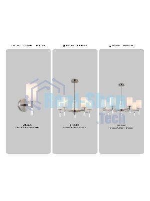 Настенный светильник Ambrella light LH56255 SN/FR никель/белый матовый E27 max 60W 160*120*280
