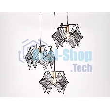 Светильник Ambrella light TR8427/3 BK/GD черный/золото E14/3 max 40W D510*1000