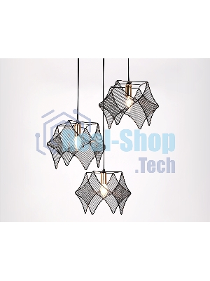 Светильник Ambrella light TR8427/3 BK/GD черный/золото E14/3 max 40W D510*1000