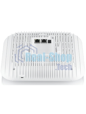 Гибридная точка доступа Zyxel NebulaFlex Pro WAX650S, W-Fi 6, 802.11a/b/g/n/ac/ax (2,4 и 5 ГГц), MU-MIMO, Smart Antenna, внутренние антенны 4x4, до 1200+2400 Мбит/с, 1xLAN 5GE, 1xLAN GE, PoE, защита о