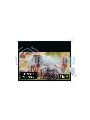 Экран Cinema S'OK SMBK-600x338HD-ED120 Pro 271'' 16:9 настенно-потолочный, моторизованный, Fiberglass, белый корпус, ED 120