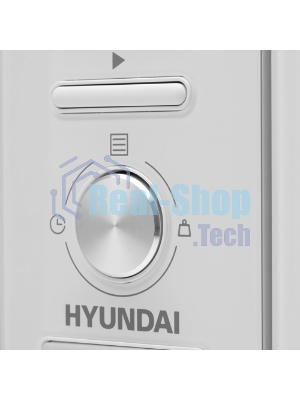 Микроволновая печь встраиваемая Hyundai HBW 2030S WG белый, 20 л, 800 Вт, переключатели - поворотный механизм