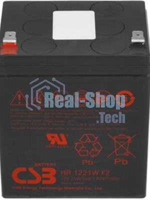 Батарея CSB HR 1221W (12V, 5Ah) F2