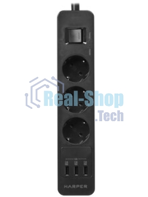 Удлинитель с USB зарядкой Harper UCH-330 White