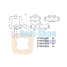 Рамка OMEGA Coint (Бежевый Стекло органическое) 4-ая OF640304