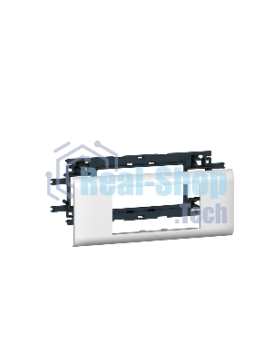 Суппорт LEGRAND 010954 Mosaic 4 модуля, с рамкой, 65мм