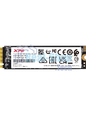 Накопитель SSD ADATA XPG BLADE S70, 4Tb, PCIe 4.0 x4, M.2 2280, NVMe, R/W 7400/6600, с радиатором