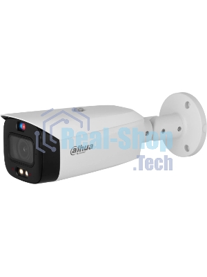 Уличная цилиндрическая IP-видеокамера TiOC DAHUA DH-IPC-HFW3849T1P-ZAS-PV-S5 с ИИ и активным сдерживанием 8Мп, 1/2.8” CMOS, моторизованный объектив 2.7~13,5мм (5x), видеоаналитика, ИК 50м, LED 40м