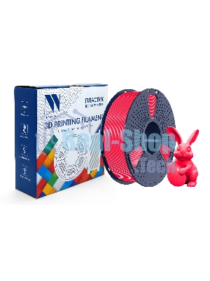 Филамент NVPrint PETG Glow Red для 3D печати диаметр 1.75мм длина 330 метров масса 1 кг