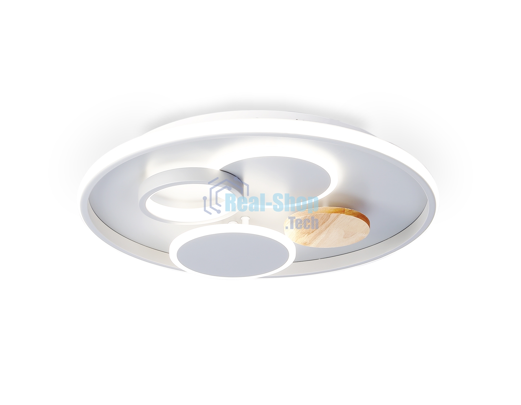 Светильник Ambrella light FL4803 GR серый 3000K-6400K 70W D500*95 (ПДУ ИК)