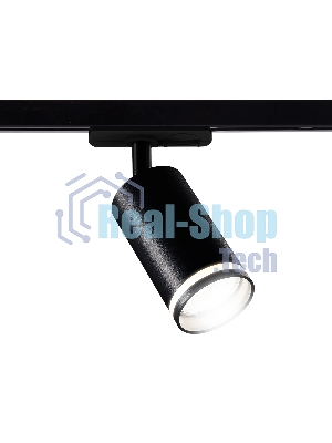 Трековый однофазный светильник Ambrella light GL5202 BK черный GU10 max 12W