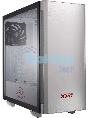 Компьютерный корпус XPG INVADER-WHITECOLOR BOXWORLDWIDE (ATX, подсветка ARGb, 2 вентилятора 120мм, стеклянная боковая панель,белый)