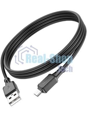 Кабель USB 2.0 hoco X25, AM/microBM, черный, 1м