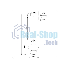 Подвесной светодиодный светильник Ambrella light LH11056 WH/FR белый/белый матовый 18W 3000K D230*350